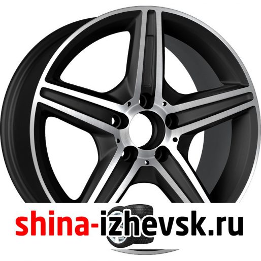 Колесный диск Replay MR64 7.5xR17 5×112 ET47 DIA66.6 черный матовый полностью полированный в Ижевске